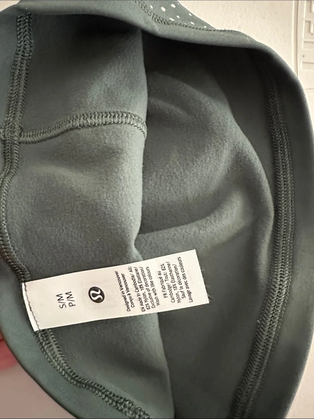 lululemon athletica Reflective Fleece Running Beanie UNISEX DARK FOREST